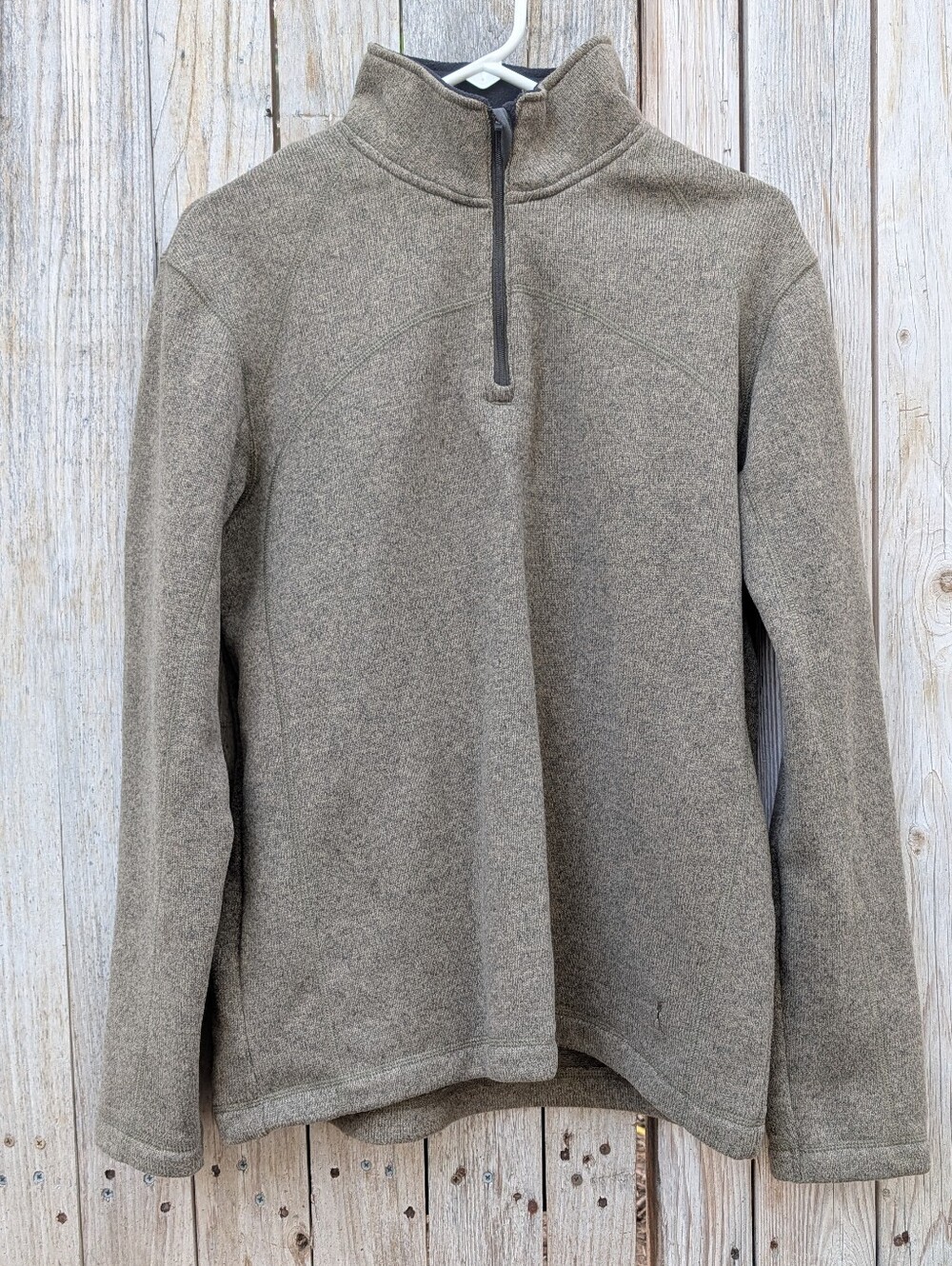 Royal Robbins Men's Zip-Up Sweater - Taupe Heather Medium